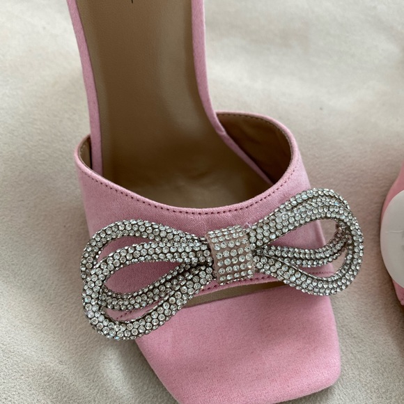 Crystal Double Bow Mules - Picture 4 of 15